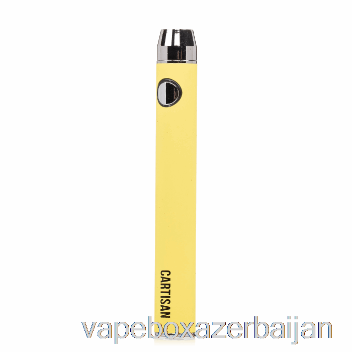 Vape Azerbaijan Cartisan Button VV 900 Dual Charge 510 Battery [Micro] Yellow